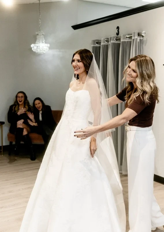 bride and bridal stylist