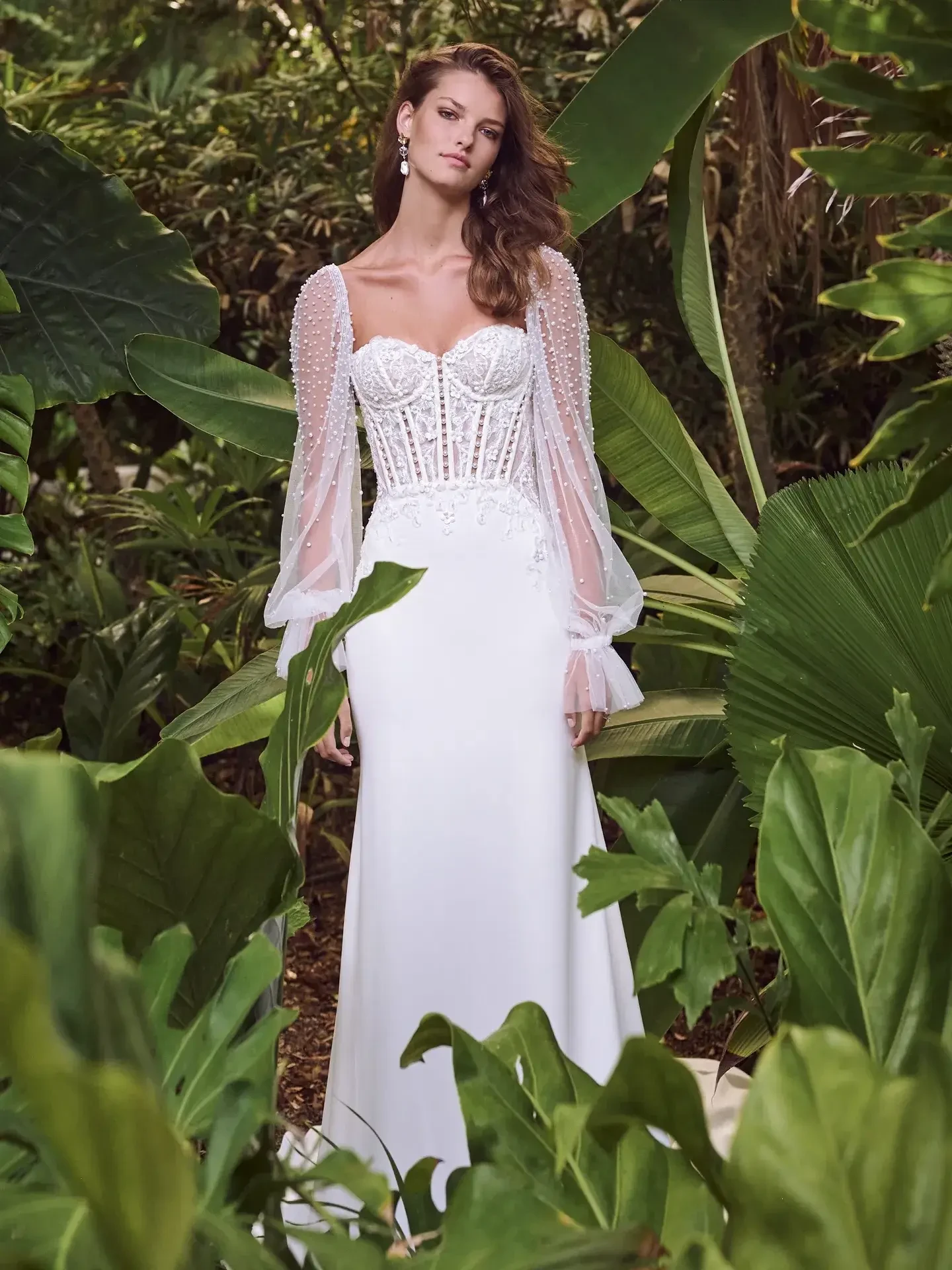 Crystal and Sequin Embellishments: Sparkling Details for Winter Wedding Dresses Image