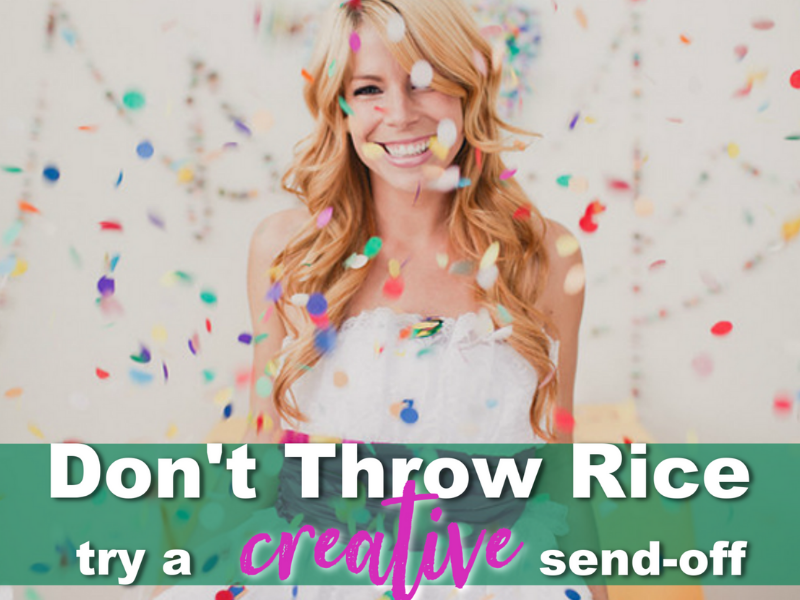 Don&#39;t throw rice, try a creative send-off!. Desktop Image
