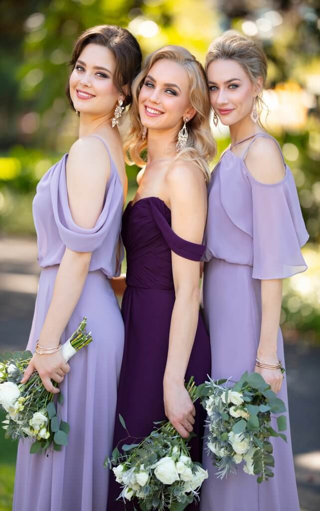 chiffon bridesmaid dresses
