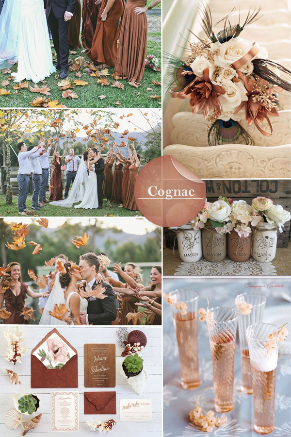 cognac autumn wedding ideas 2014