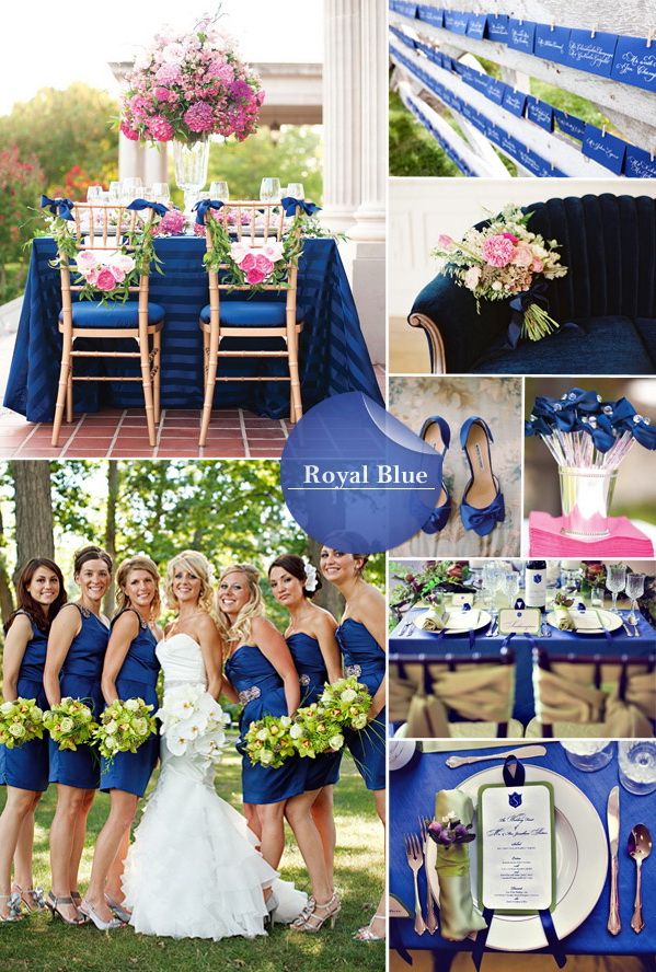 royal blue fall wedding color 2014