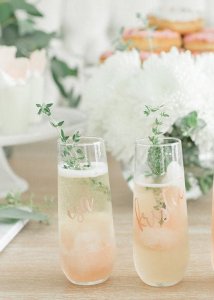 custom champagne flutes