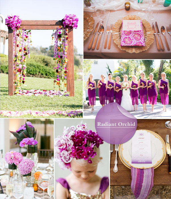 2014 radiant orchid fall wedding color inspiration