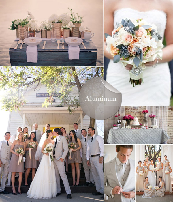 aluminum fall wedding color inspiration 2014
