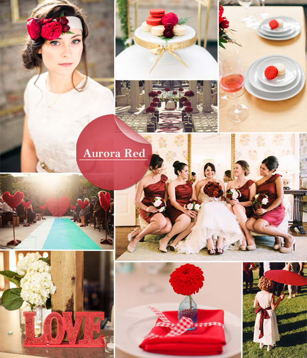 aurora red fall wedding color trends 2014
