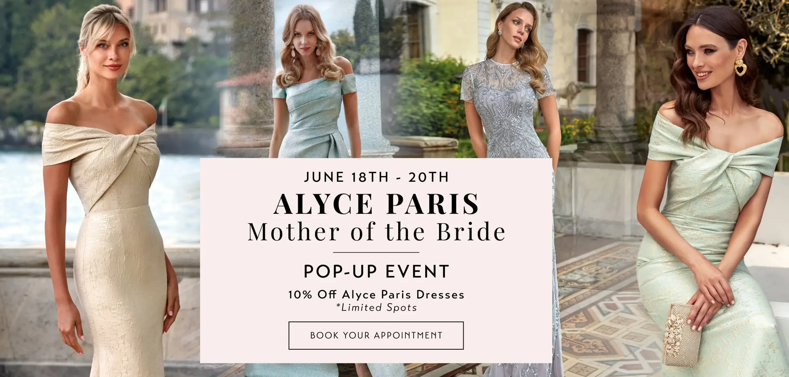 Alyce Paris Mother of The Bride Desktop Banner