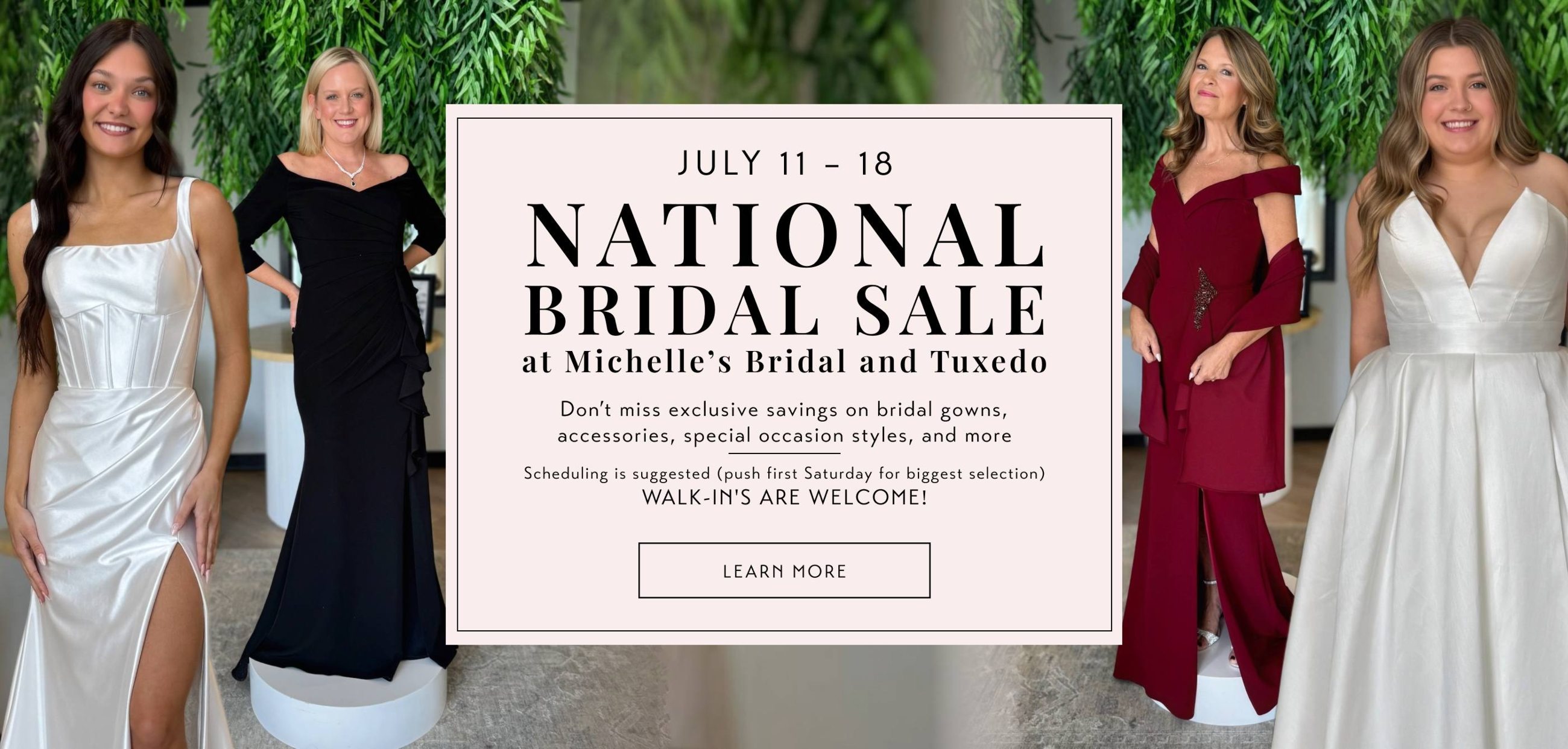 national banner bridal sale 2026