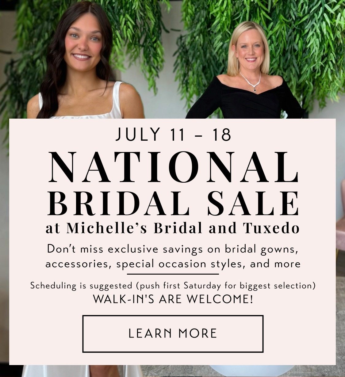 national banner bridal sale 2026