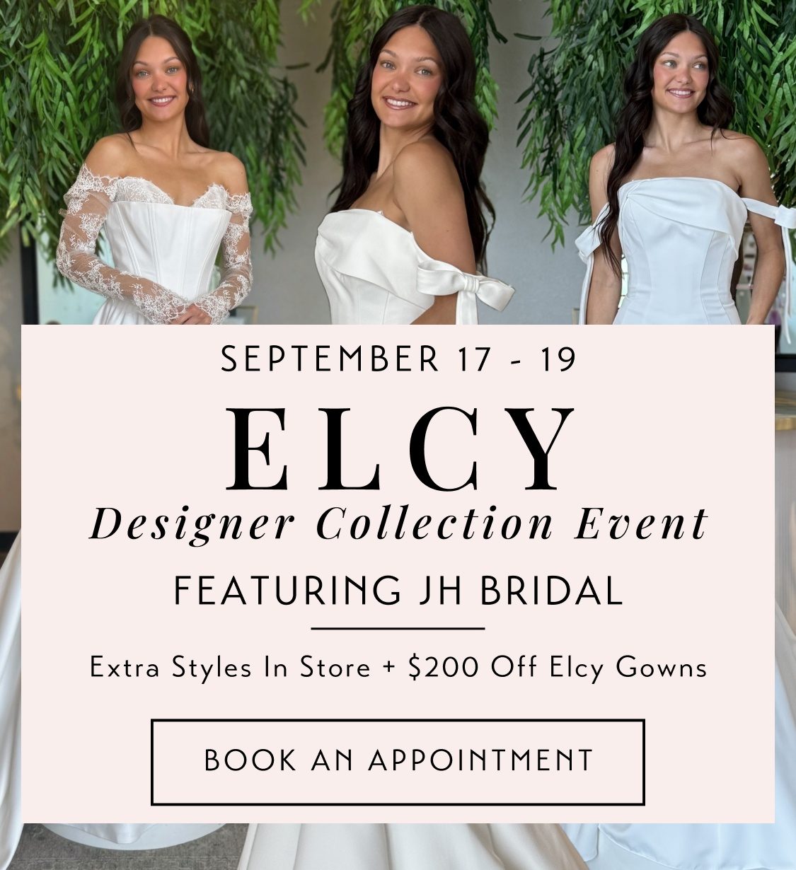 elcy bridal trunk show 2026